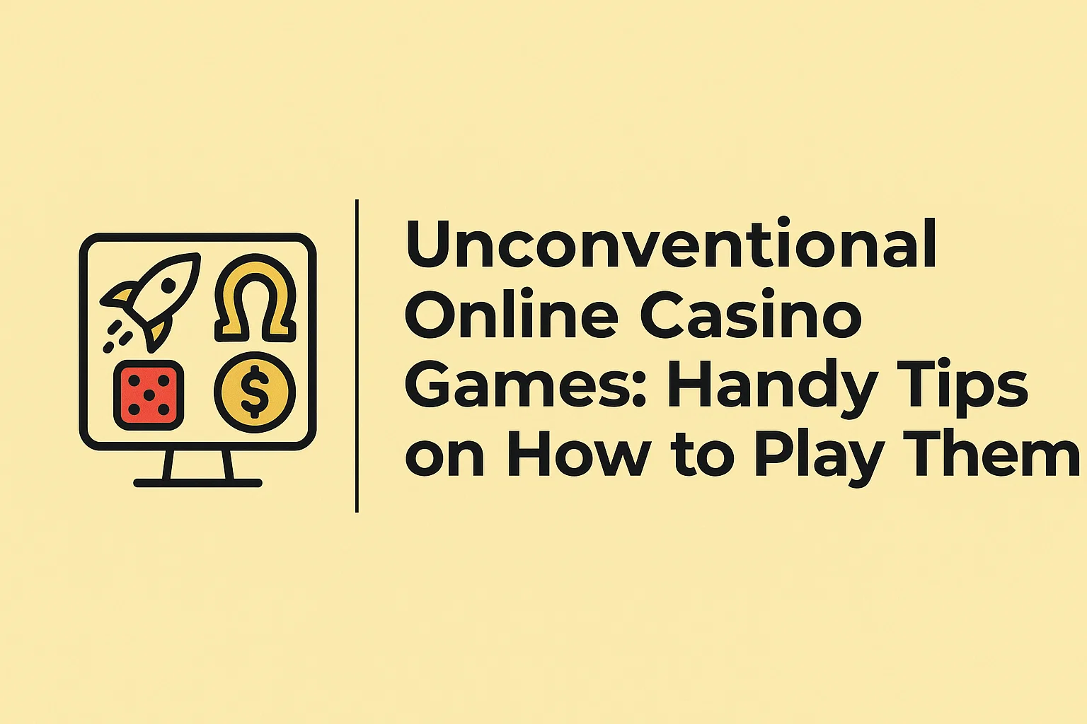 Unconventional Online Casino Games: Handy Tips on How to Play Them