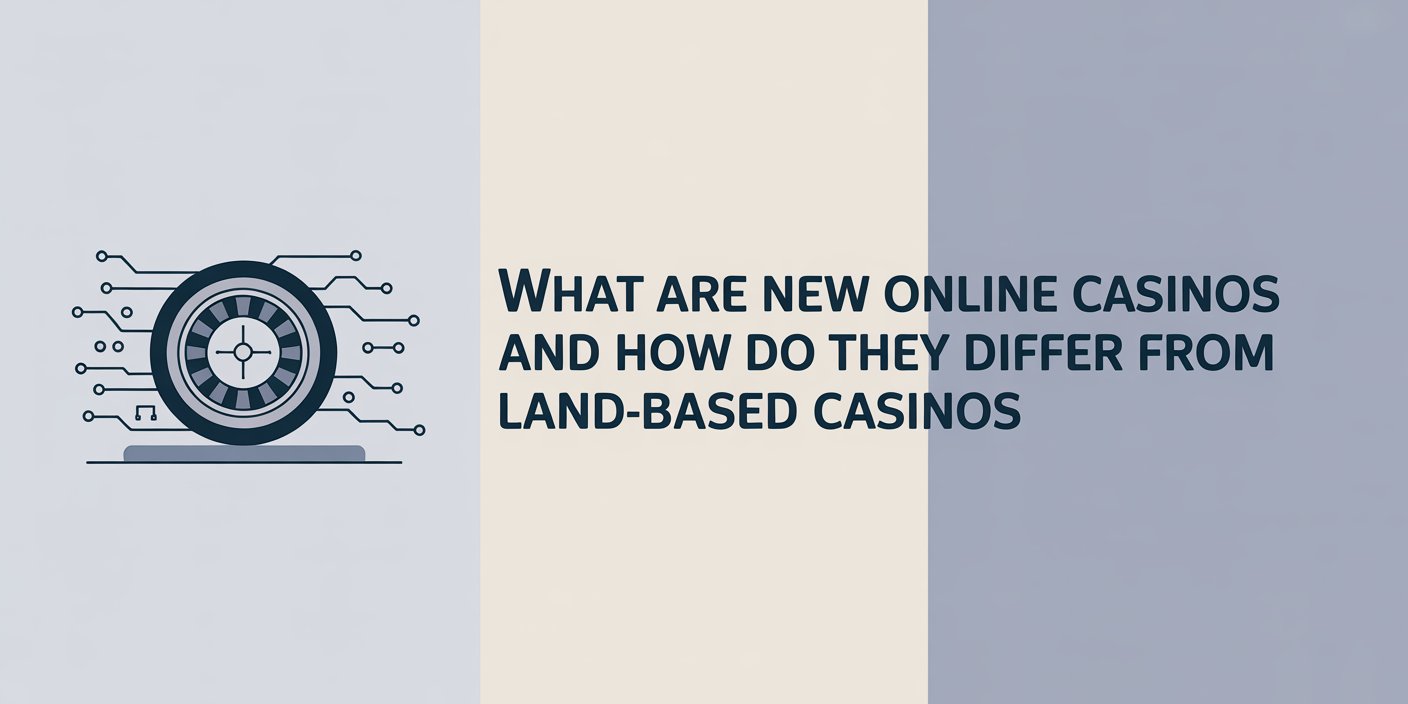 What Are New Online Casinos and How Do They Differ from Land-Based Casinos